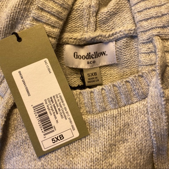 ✨goodfellow & co gray hooded pullover sweater✨ - Picture 3 of 3